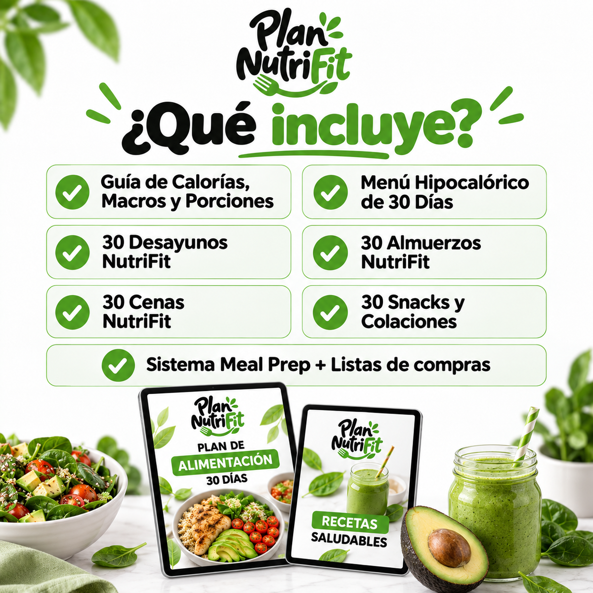 Plan NutriFit: Menús y Recetas Saludables para 30 Días