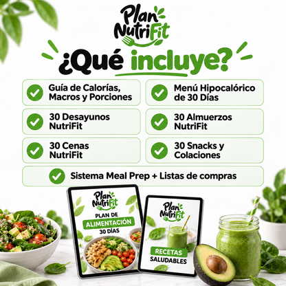 Plan NutriFit: Menús y Recetas Saludables para 30 Días