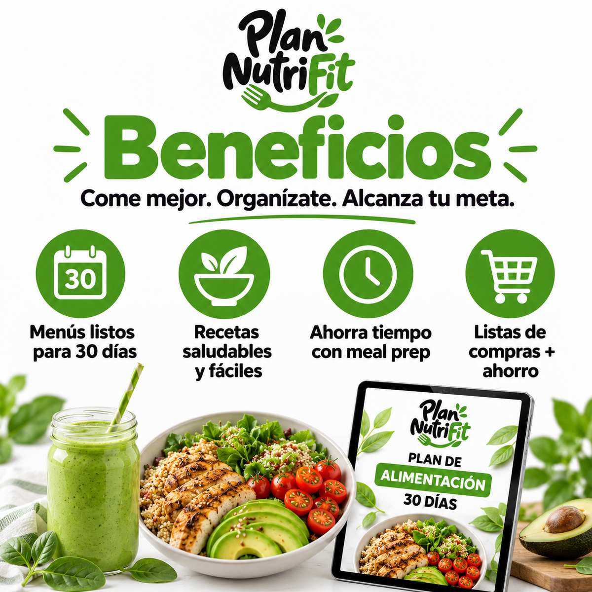 Plan NutriFit: Menús y Recetas Saludables para 30 Días
